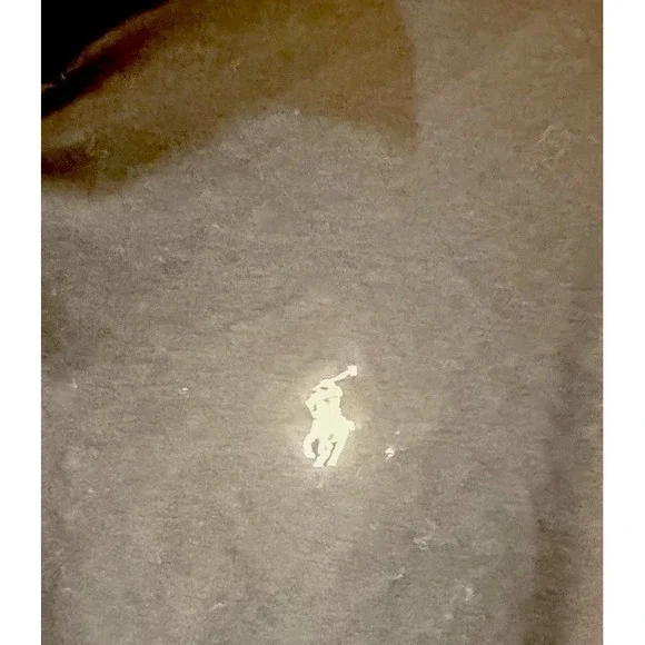 Polo Ralph Lauren Men's 1/4 Zip Pullover M Black Long‎ Sleeve Cotton Sweatshirt - Picture 4 of 4